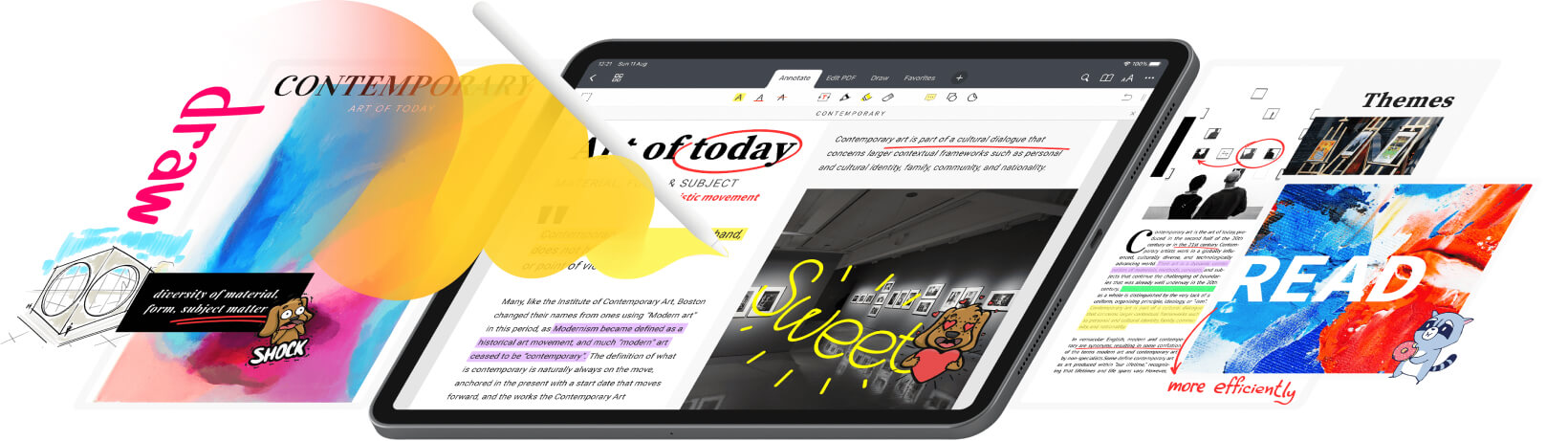PDF Expert shared annotation tools — multi-reviewer highlights, comments, drawings
